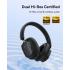 Baseus Bowie H1s Bluetooth Headset Foldable, Active Noise Cancelling Wireless Over-Ear Headphone, PX4 Waterproof, up to 100Hrs - Black